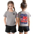 thumbnail image 4 of Grblisyd 4th of July Shirts Boys Girls American Flag USA Crew Neck T-Shirt Kids Patriotic Short Sleeve Tee Tops, 4 of 6