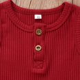 thumbnail image 3 of Newborn Baby Summer Sleeveless Romper Solid Color Ribbed Knit O Neck Jumpsuit, 3 of 6