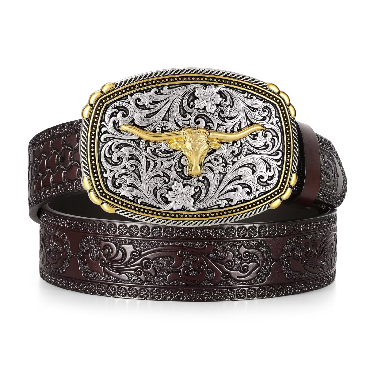 5133 Skull Rhinestone Belt- Men Women Sparkly Bling Diamond Sequin Studded Amazon.com: EVERBLTING Skull Rhinestone Belt for Men Women  main image 2