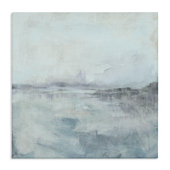 Stupell Industries Mist Horizon Abstract Canvas Wall Art design by June Erica Vess, 17 x 17