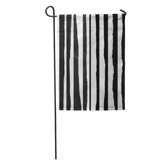 SIDONKU Gray Edge Piece of Torn Space for Copy Rip Black Garden Flag Decorative Flag House Banner 12x18 inch