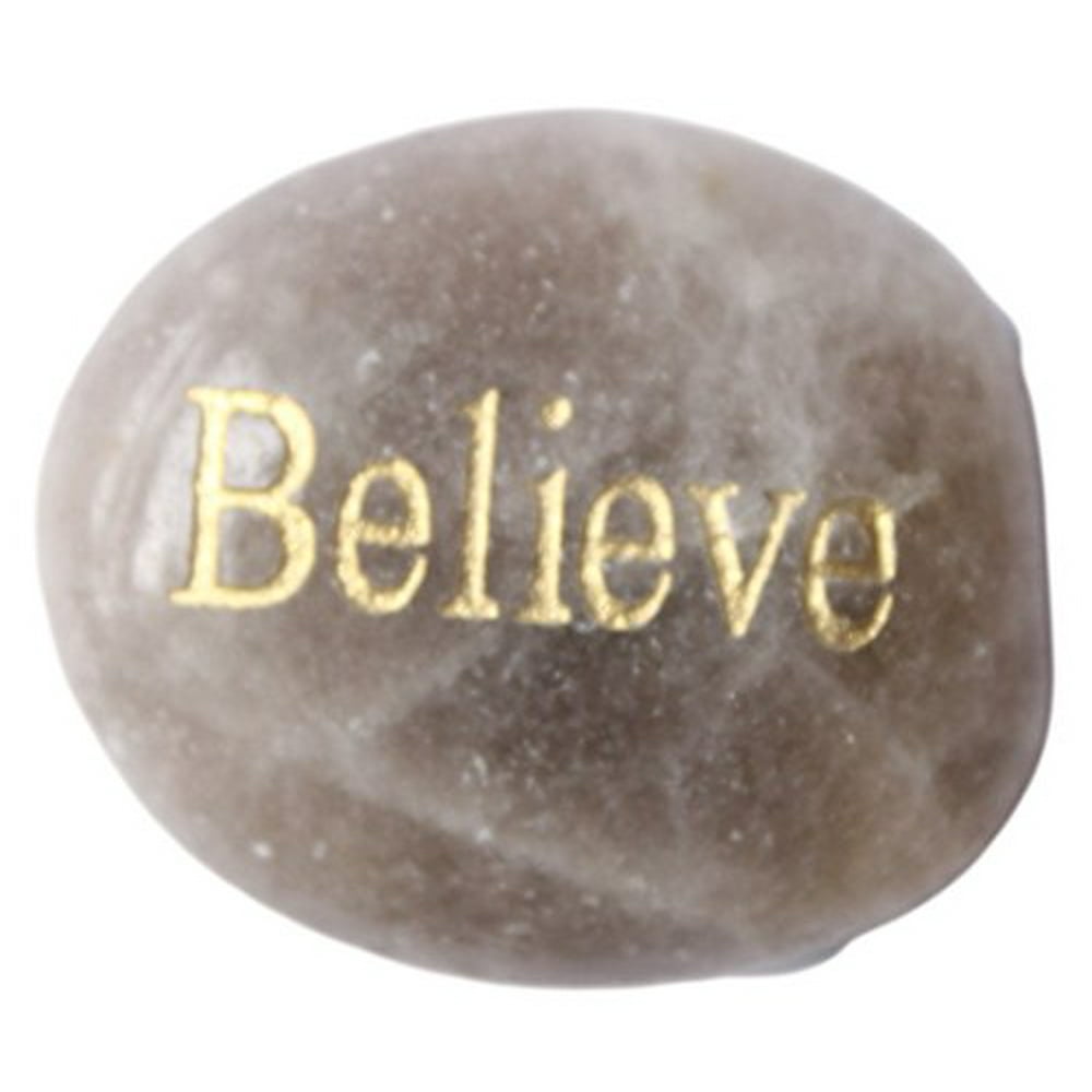 Inspirational Message Stones Engraved with Uplifting Words of Wisdom