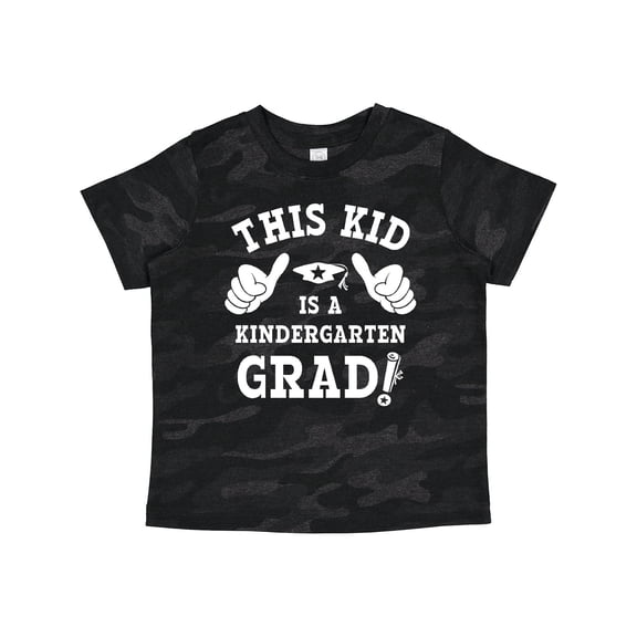 Inktastic This Kid Kindergarten Grad WHT Boys or Girls Toddler T-Shirt