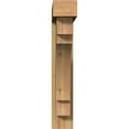 thumbnail image 2 of Ekena Millwork 6"W x 30"D x 34"H Merced Block Rough Sawn Bracket w/ Offset Brace, Western Red Cedar, 2 of 25