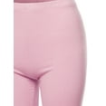 thumbnail image 4 of A2Y Women's Basic Solid Premium Cotton Mid Thigh High Rise Biker Bermuda Shorts Dusty Pink L, 4 of 5