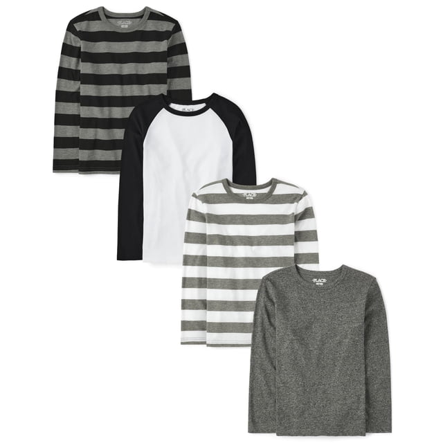 Pack de 4 Remeras de Punto de Manga Larga para Niños The Children's Place