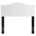 thumbnail image 2 of Modway Brielle Channel Tufted Performance Velvet Twin Headboard in White, 2 of 6