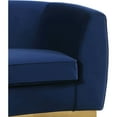 thumbnail image 5 of Meridian Furniture Julian Velvet Accent Chair in Navy and Gold, 5 of 7