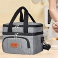 thumbnail image 1 of Bolsa Térmica Aislada shamjiam Para Almuerzo Gris, 1 of 8