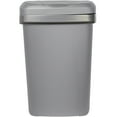 thumbnail image 5 of Hefty Kitchen Trash Can, 12.1 Gallon Plastic Touch Top Garbage Bin with Push Button Lid, Gray, 5 of 7