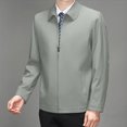 thumbnail image 5 of Jackets for Men, Lapel Collar Casual Business Jacket for Men Full Zip Front Slim Relaxed Fit Tops Fall Elegant Office Formal Coat, 5 of 7