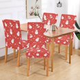 thumbnail image 2 of Yayeee 2 Pack Dining Chair Covers Stretch Parson Chairs Slipcovers Seat Protector, Red Snowman, 2 of 6