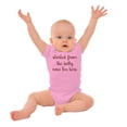 thumbnail image 3 of Started From Belly Now Here Funny Rap Romper Boys or Girls Infant Baby Brisco Brands 12M, 3 of 7