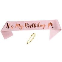 1 Pc It's My Birthday Glitter Cloth Shoulder Sash Birthday Sash Party Favor