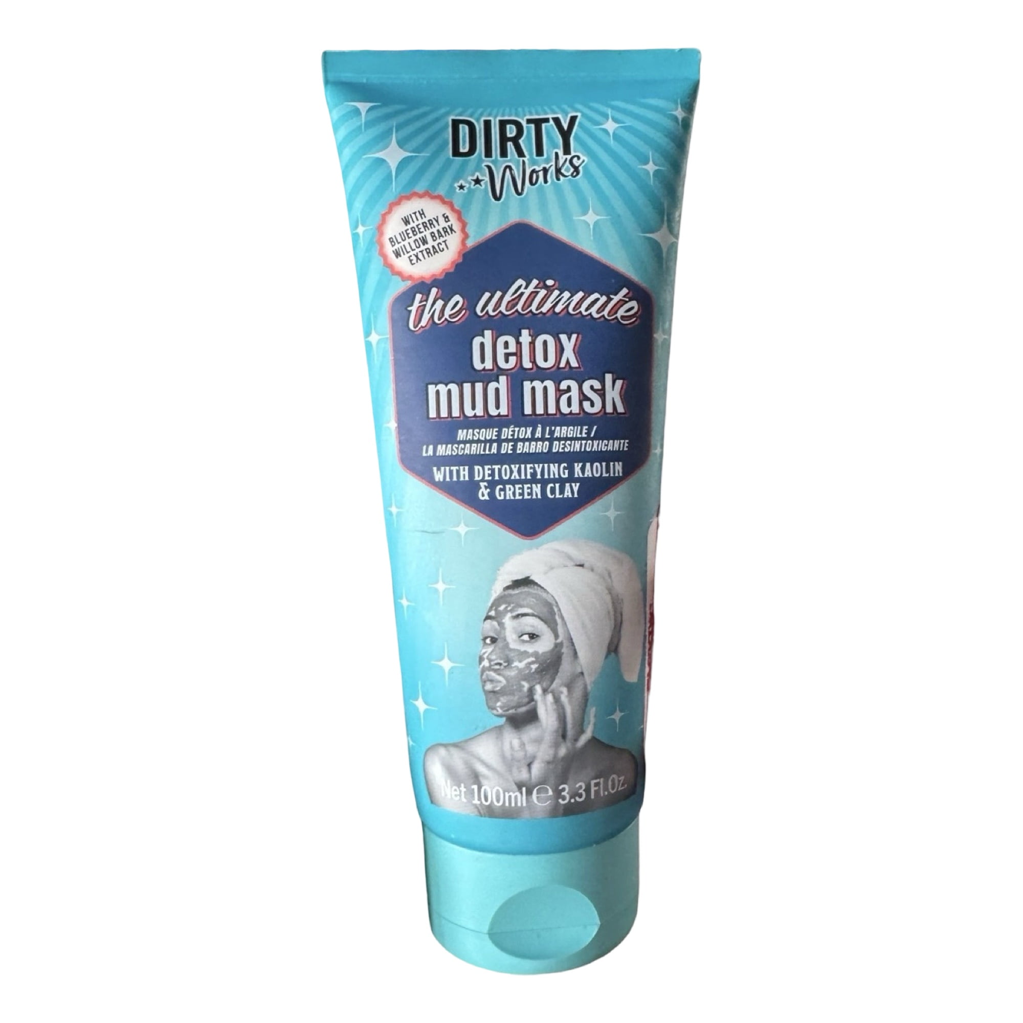 DIRTY WORKS Detox Mud Mask, Blueberry and Willow Bark, Kaolin Clay