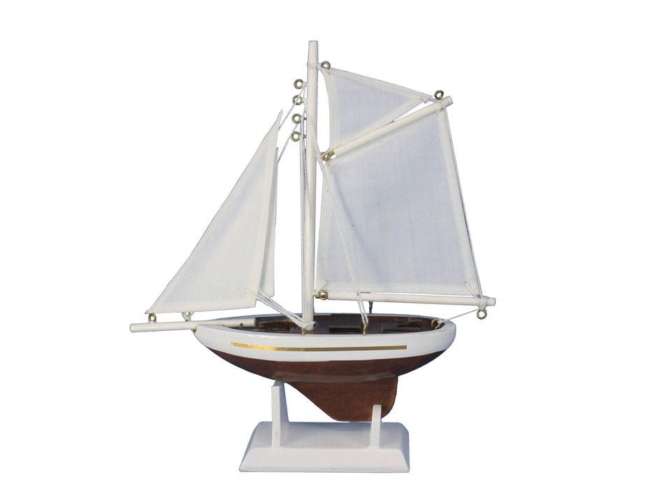 Model Ship Hampton Nautical  Wooden Columbia Model Yacht Decoration 16 Nautical Home Decorating Toy Figure 
