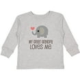thumbnail image 3 of Inktastic Great Grandpa Loves Me Boys or Girls Long Sleeve Toddler T-Shirt, 3 of 5