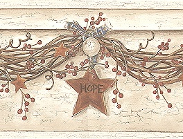 877492 Faith, Hope, Love Stars Wallpaper Border WT1142bcs