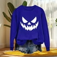 thumbnail image 4 of Neewe Women's Casual Crew Neck Sweatshirt Halloween Printed Loose Soft Long Sleeve Pullover Tops, 4 of 4