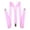 Pink, variant on Unisex Y Back Suspenders Solid Color Adjustable Clip On Braces,White,One Size