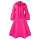 thumbnail image 1 of Gibobby Vestido sexy para mujer Vestido de noche Tallas grandes Vestido de fiesta con para mujer Falda Vestido de manga corta Vestidos para mujer(Rosa caliente,XL), 1 of 5