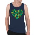 thumbnail image 2 of Shamrock Heart Lucky Clover St. Patricks Day Design Men's Tank Top, 2 of 3
