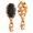 Halloween Ghost Witch Hat Pattern, variant on Halloween Ghost Pumpkin Pattern Brush, Detangling Hair Brush,Air Cushion Hair Comb, Round Tip Bristles Gifts for Wet Dry Hair Styling