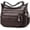 Leather - Coffee, variant on Leather Crossbody Bag for Women Multi Pockets Shoulder Purse Lightweight Messenger Bag Ladies Pocketbook