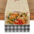 thumbnail image 2 of Thanksgiving Fall Pumpkin Watercolor Table Runners Dresser Table r Washable Kitchen Dining Coffee Table Runner Party r, 2 of 7