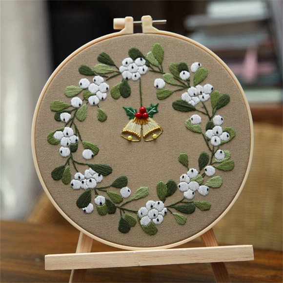 RKSTN Kit de Broderie pour Débutants, Broderie à la Main pour Débutants, Matériel de Broderie à la Main Diy à Base de 0
