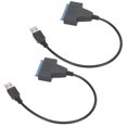 thumbnail image 1 of Cable SATA US Tofor, 2 uds., carcasa larga portátil USB 2,0 US para Cable de interfaz SATA para Cable SATA, acabado de lujo, 1 of 9