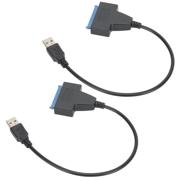 Cable SATA US Tofor, 2 uds., carcasa larga portátil USB 2,0 US para Cable de interfaz SATA para Cable SATA, acabado de lujo