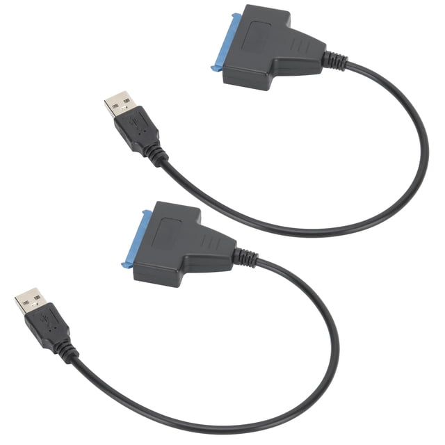 Cable SATA US Tofor, 2 uds., carcasa larga portátil USB 2,0 US para Cable de interfaz SATA para Cable SATA, acabado de lujo