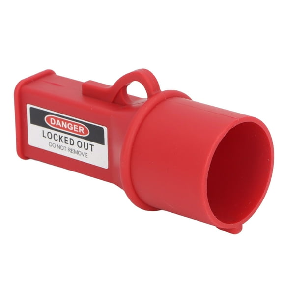 "High-Strength Waterproof Industrial Socket Lock Kit with Insulated PP Material for Electrical Safety (40mm Diameter, Includes Lock & Keys)"