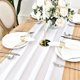 thumbnail image 4 of Camino de mesa blanco para boda, paquete de 2, 27x120 pulgadas, 4 of 5