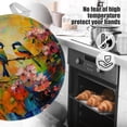 thumbnail image 5 of 2 PCS Pot Holders for Kitchen,Potholders Sets with Hook for Oven,Cooking,Baking,Colorful Birds Amidst Pink Blossoms, 5 of 7