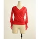 thumbnail image 2 of Salón Fmenco Blusa Baile cuadrado Cuello en V Manga de encaje Tops Mujer Ropa Disfraces rojo Macarena Top de práctica de salón de baile, 2 of 8