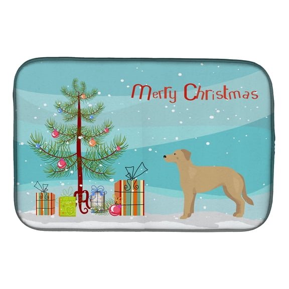 German Sheprador #1 Christmas Tree Dish Drying Mat