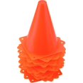 thumbnail image 2 of 10 Pack Traffic Cone, Plastic Soccer Training Cones For Outdoor Activity & Festive Events, Orange, 2 of 4