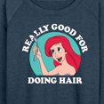 thumbnail image 3 of Disney Princess - Ariel Good For Doing Hair - Women's Lightweight French Terry Long Sleeve Shirt, 3 of 5