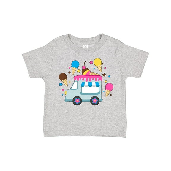 Inktastic Ice Cream Truck with Ice Cream Cones Boys or Girls Toddler T-Shirt