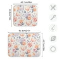 thumbnail image 3 of Hearts and Roses Dish Drying Mat 16x18 Absorbent Microfiber Draining Rack Pad for Kitchen Counter Sink, 3 of 8