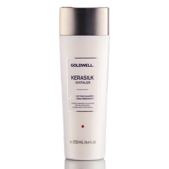 8.4 oz , Goldwell Kerasilk Revitalize Redensifying Shampoo, hair scalp beauty - Pack of 3 w/ Sleek 3-in-1 Comb/Brush