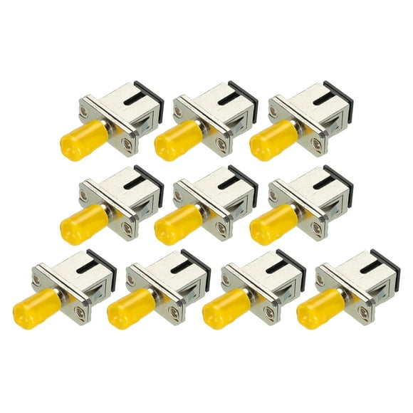 Uxcell Fiber Optical Adapter ST-SC/UPC Flange, Single Mode Simplex Adapter, ST-SC/UPC, for Network, 10pcs