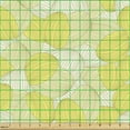 thumbnail image 2 of Ambesonne Abstract Fabric by the Yard Upholstery, Soft Tone Pastel Leaves, 10 Yards, Yellow and Pale Yellow, 2 of 5