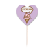 thumbnail image 1 of El helado grita. Etiqueta del corazón de la bandera del palillo de dientes, 1 of 3