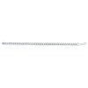 8.5 in. 14K White Gold Semi Solid Miami Cuban Chain with Lobster Clasp