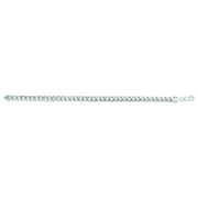 Royal Chain WHMC180-24 24 in. 14K White Gold Semi Solid Miami Cuban Chain with Lobster Clasp