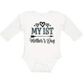thumbnail image 3 of Inktastic My 1st Mothers Day Girls Long Sleeve Baby Bodysuit, 3 of 5