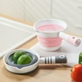 thumbnail image 1 of Plastic Ladle 1Pcs Gray Plastic Folding Water Scoop Portable Basin for Kitchen Garden Bathroom Camping Rkxzt, 1 of 8
